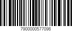 Código de barras (EAN, GTIN, SKU, ISBN): '7900000577096'