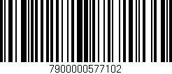 Código de barras (EAN, GTIN, SKU, ISBN): '7900000577102'