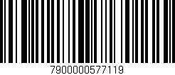 Código de barras (EAN, GTIN, SKU, ISBN): '7900000577119'