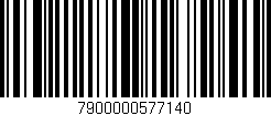 Código de barras (EAN, GTIN, SKU, ISBN): '7900000577140'