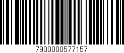 Código de barras (EAN, GTIN, SKU, ISBN): '7900000577157'