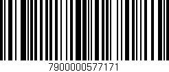 Código de barras (EAN, GTIN, SKU, ISBN): '7900000577171'