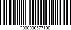 Código de barras (EAN, GTIN, SKU, ISBN): '7900000577188'