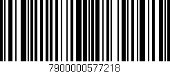 Código de barras (EAN, GTIN, SKU, ISBN): '7900000577218'