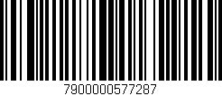 Código de barras (EAN, GTIN, SKU, ISBN): '7900000577287'