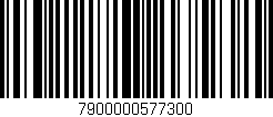 Código de barras (EAN, GTIN, SKU, ISBN): '7900000577300'
