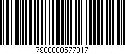 Código de barras (EAN, GTIN, SKU, ISBN): '7900000577317'