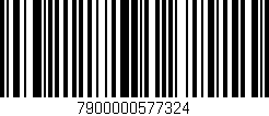 Código de barras (EAN, GTIN, SKU, ISBN): '7900000577324'