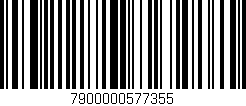 Código de barras (EAN, GTIN, SKU, ISBN): '7900000577355'