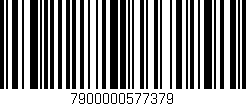 Código de barras (EAN, GTIN, SKU, ISBN): '7900000577379'