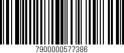 Código de barras (EAN, GTIN, SKU, ISBN): '7900000577386'