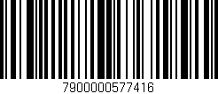 Código de barras (EAN, GTIN, SKU, ISBN): '7900000577416'