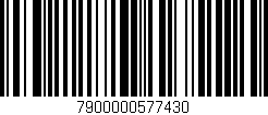 Código de barras (EAN, GTIN, SKU, ISBN): '7900000577430'