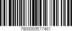 Código de barras (EAN, GTIN, SKU, ISBN): '7900000577461'