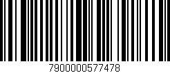 Código de barras (EAN, GTIN, SKU, ISBN): '7900000577478'