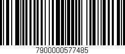 Código de barras (EAN, GTIN, SKU, ISBN): '7900000577485'