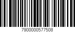 Código de barras (EAN, GTIN, SKU, ISBN): '7900000577508'