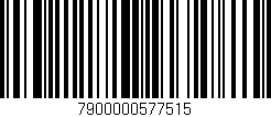 Código de barras (EAN, GTIN, SKU, ISBN): '7900000577515'