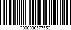 Código de barras (EAN, GTIN, SKU, ISBN): '7900000577553'