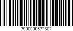 Código de barras (EAN, GTIN, SKU, ISBN): '7900000577607'