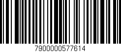 Código de barras (EAN, GTIN, SKU, ISBN): '7900000577614'