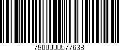 Código de barras (EAN, GTIN, SKU, ISBN): '7900000577638'