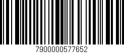 Código de barras (EAN, GTIN, SKU, ISBN): '7900000577652'