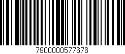 Código de barras (EAN, GTIN, SKU, ISBN): '7900000577676'