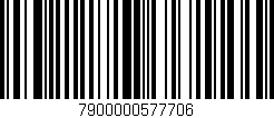Código de barras (EAN, GTIN, SKU, ISBN): '7900000577706'