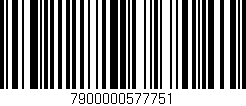 Código de barras (EAN, GTIN, SKU, ISBN): '7900000577751'