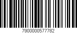 Código de barras (EAN, GTIN, SKU, ISBN): '7900000577782'