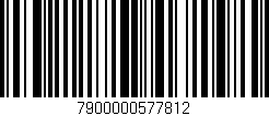 Código de barras (EAN, GTIN, SKU, ISBN): '7900000577812'