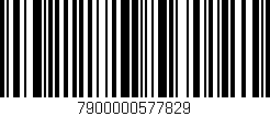 Código de barras (EAN, GTIN, SKU, ISBN): '7900000577829'