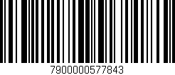 Código de barras (EAN, GTIN, SKU, ISBN): '7900000577843'
