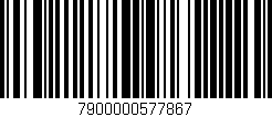 Código de barras (EAN, GTIN, SKU, ISBN): '7900000577867'