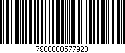 Código de barras (EAN, GTIN, SKU, ISBN): '7900000577928'