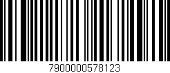 Código de barras (EAN, GTIN, SKU, ISBN): '7900000578123'