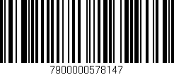 Código de barras (EAN, GTIN, SKU, ISBN): '7900000578147'