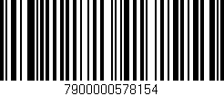Código de barras (EAN, GTIN, SKU, ISBN): '7900000578154'
