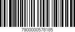 Código de barras (EAN, GTIN, SKU, ISBN): '7900000578185'