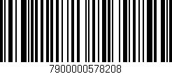Código de barras (EAN, GTIN, SKU, ISBN): '7900000578208'