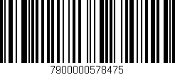 Código de barras (EAN, GTIN, SKU, ISBN): '7900000578475'
