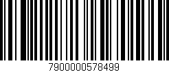 Código de barras (EAN, GTIN, SKU, ISBN): '7900000578499'