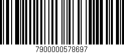 Código de barras (EAN, GTIN, SKU, ISBN): '7900000578697'