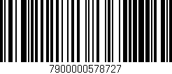 Código de barras (EAN, GTIN, SKU, ISBN): '7900000578727'