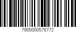 Código de barras (EAN, GTIN, SKU, ISBN): '7900000578772'