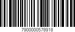Código de barras (EAN, GTIN, SKU, ISBN): '7900000578918'