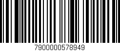 Código de barras (EAN, GTIN, SKU, ISBN): '7900000578949'