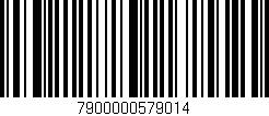 Código de barras (EAN, GTIN, SKU, ISBN): '7900000579014'