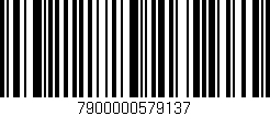 Código de barras (EAN, GTIN, SKU, ISBN): '7900000579137'
